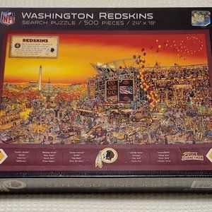 Washington Redskins Joe the Journeyman Search Jigsaw Puzzle 500 PC NIP Vintage